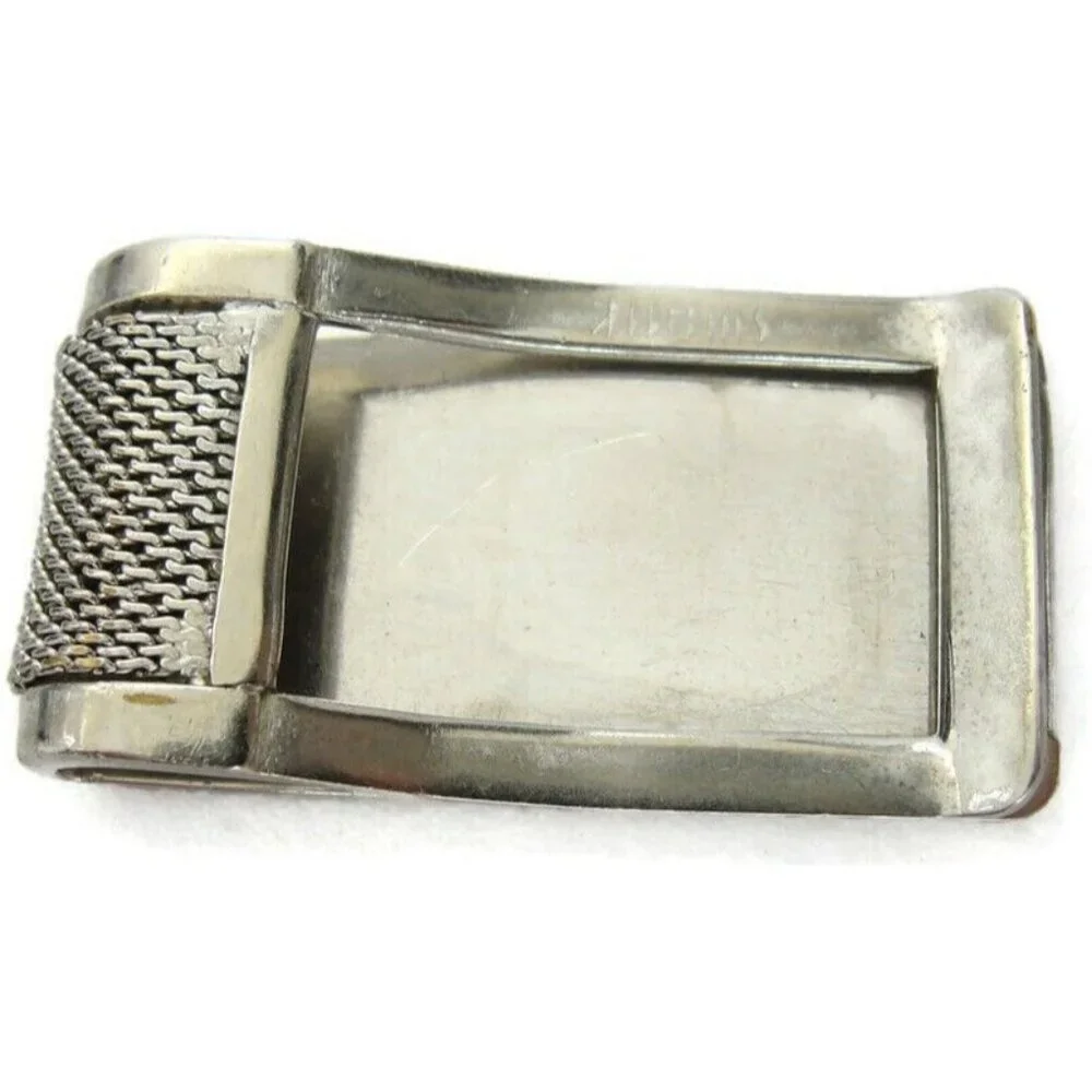 Vintage Swank Mesh Money Clip Men Wallet ID Credit Card Holder